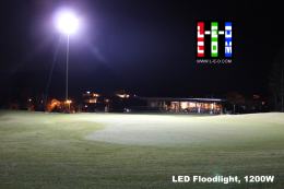 LED Flutlicht am Golfplatz